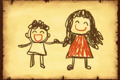 親子の絵